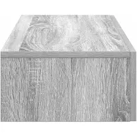 vidaXL Wandschap met lades 100x36x19cm bewerkt hout grijs sonoma eiken
