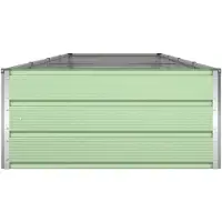 vidaXL Plantenbak Pastelgroen 385 x 100 x 45 cm Gegalvaniseerd staal