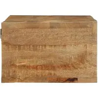 vidaXL Tv-meubel wandmontage 100x30x19 cm massief ruw mangohout
