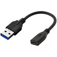 Microconnect USB3.0ACF02, 0,2 meter, USB-A, USB-C, USB 3.2 Gen 1 (3.1 Gen 1), zwart