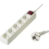 PremiumCord PP5K-10 power extension 5 AC outlet(s) White