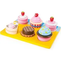 Small Foot - Houten Speeleten Cupcakes en Cake Set, 13dlg.