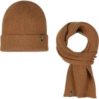 Tumble 'n dry Meisjes Mutsen Beanie + Scarf - Camel - Maat 122/164
