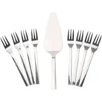 Excellent houseware taartvorken met schep 9-delige set
