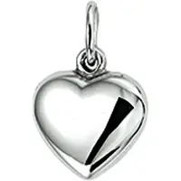 The Jewelry Collection Zilver Gerhodineerde Hanger hart 1320691