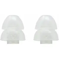 Etymotic ER201103 Dual Flange transparante vervangtips voor in-ear hoofdtelefoons Large 11mm (6 stuks)