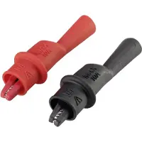 Voltcraft Krokodillenklem 2 mm CAT III 1000 V, CAT IV 600 V Zwart, Rood MSK-111 (Klem), Metrologie, Rood, Zwart