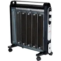 Jata RD227N, Geschikt voor binnen, Hal, Zwart, Draaiknop, 2000 W, 1200 W