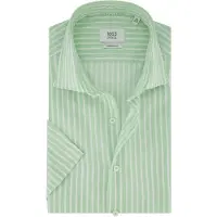 Eterna Groen gestreept overhemd Modern fit