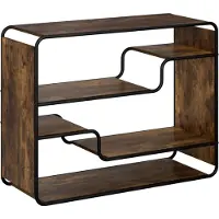 vidaXL Dressoir Gerookt eiken 98 x 37,5 x 75,5 cm Bewerkt hout