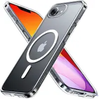 Torras Guardian Magnetic Hoesje Geschikt voor Apple iPhone 17e / 16e - Compatibel met MagSafe / Qi2 - Matte Beschermhoes - Back Cover met Magneet Transparant