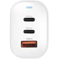 Voltcraft UC-3ACX004 Reislader 65 W 1x USB-A, 2x USB-C USB PD Wit GaN, Met adapter voor Europa, Met adapter voor Verenigd Koninkrijk, Met adapter voor