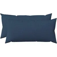 vidaXL Kussen met kussen HEERLEN 2 st Blauw Stof