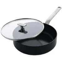 Greenpan Evolution Hapjespan met deksel 26 cm Zwart
