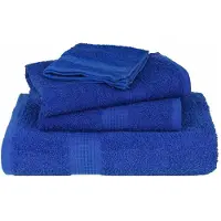 vidaXL Saunahanddoeken FROGN 2 st 80x200 cm 360 g/m² blauw