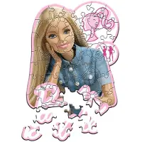 Trefl Favorite Fashionable Barbie Mattel Hout Houten Legpuzzel - 50 stukjes - Vanaf 4 jaar
