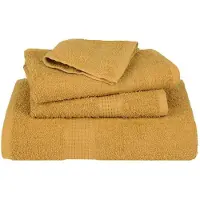 vidaXL Saunahanddoeken FROGN 4 st 80x200 cm 360 g/m² goud