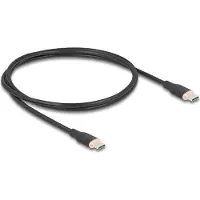 DeLOCK USB 2.0 Cable USB Type-C male to male PD 3.0 60 W 1 m black Silicone