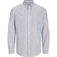 Jack & Jones Overhemd 'JJEOxford' donkerblauw / wit