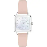s.Oliver dameshorloge - Vierkantig - Zilver - 14 mm - Elegant dameshorloge van metaal