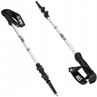 NILS TK8602 Trekkingstokken - Verstelbaar, Wit, Nordic Walking