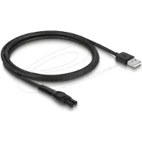 DeLOCK USB Charging Cable 5 V for Electric Shavers compatible with Philips QP2724, QP2834, QP1924, MG9520 series - shaver charger replacement cable 1 m