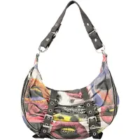 Desigual schoudertas Graffiato Fabric Shoulder Bag Estate Blue veelkleurig