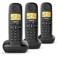 Gigaset Basic 100 Trio, draadloze telefoonset, zwart
