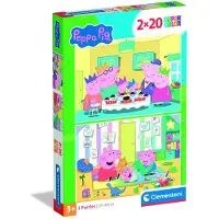 Clementoni - 2x20 stuks - Peppa Pig