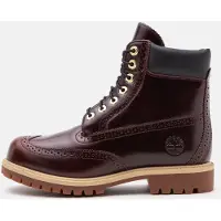 Timberland Heren Premium leren laarzen bordeaux (46 W), Leer, 1 tot 3 cm, Veters, Casual, Granaatappel TB0A2A8VEIW1