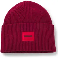 HUGO Dames Saffa muts rood (OSFA), Casual, Wol 50502579