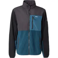 Iriedaily Fleece jas 'Auf Deck' cyaan blauw / zwart