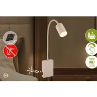 Briloner Smooth - Wandlamp oplaadbaar binnen - leeslamp op accu - dimbaar wandverlichting - USB-C - warm wit licht - 36 uur accu - beige