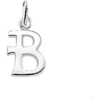 The Jewelry Collection Zilveren Hanger letter B 1002761