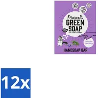 Marcel's Green Soap 12 x - Handzeep Bar - Lavendel & Rozemarijn - Zachte verzorging - 90 gr - Handzeep - Zeep Bar - Lavendel - Rozemarijn - Natuurlijke Zeep