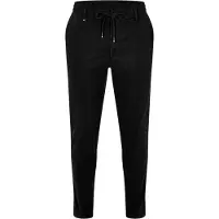 BOSS Heren Slim Broek Katoenmix (Zwart)