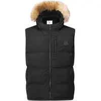 SOULCAL Heren Sherpa Gevoerde Gilet (Zwart)