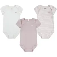 Levi's Levi´s  Kids Bow Body Met Korte Mouwen 3 Eenheden Grijs 9 Months