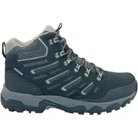 Karrimor Waterdichte wandelschoenen van leer voor heren, model Mount Mid (Zwart/Grijs)