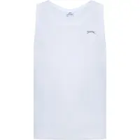 Slazenger Heren Katoenen Mouwloos Vest Top (Wit)
