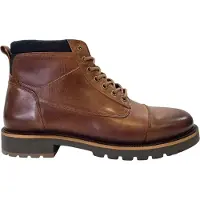 Firetrap Heren Oman Leren Laarzen (Tan)