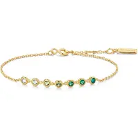 Ania Haie AH B073-04G Ripple Joy Dames Armband - Schakelarmband, Goudkleurig