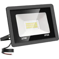 Tsong LED Schijnwerper 20W - 2.000 lm - Warmwit 3000K - 120° Breedstraler - IP66 - Buitenlamp & Gevelverlichting - 2 jaar garantie