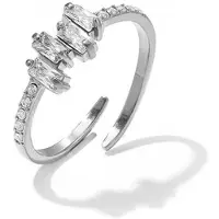 Yehwang Lara - Verstelbare Ring - Strass - Stainless Steel - - GoudJewellery by Mae -