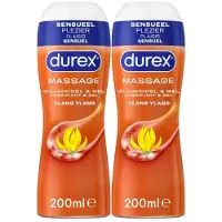 Durex 2x 2-in-1 Massageolie En Glijmiddel Ylang Ylang 200 Ml