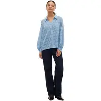 Vero Moda Mayla-blouse met lange mouwen voor dames (Regular-pasvorm) (Allure)