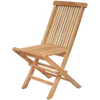 Teakea Tenerif klapstoel teak opvouwbaar set van 2 stuks volledig gemonteerd