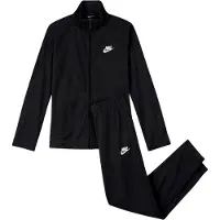 Nike Kinder Swoosh Polyester Trainingspak (Zwart/Wit)