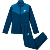 Nike Kinderen Swoosh Polyester Trainingspak (Blauw/Groen)