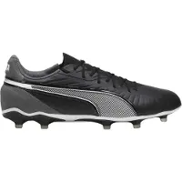 Puma Heren King Match Stevige Grond Voetbalschoenen (zwart/wit)
